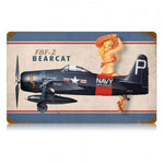 Vintage Signs - F8F Bearcat 18in x 12in | V545