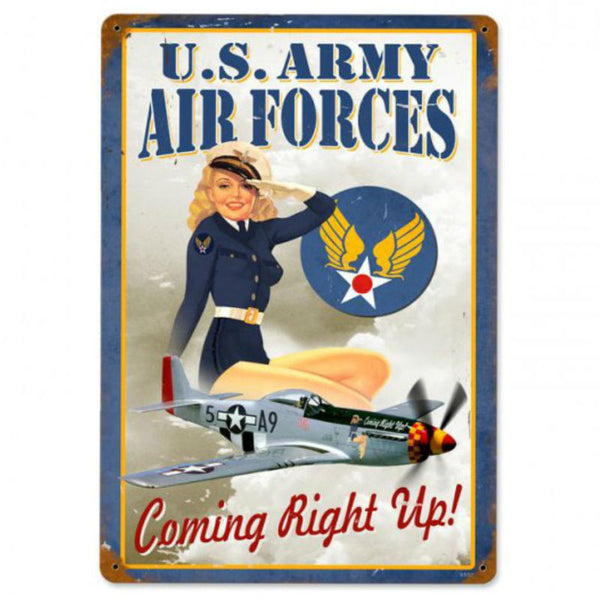 Vintage Signs - Air Forces Pin Up 12in x 18in | V552