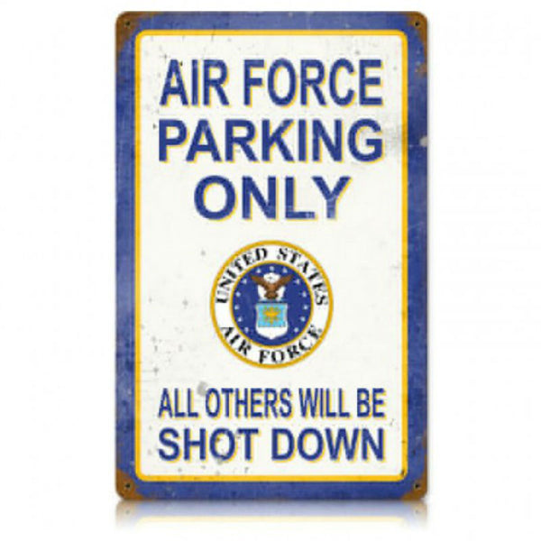 Vintage Signs - Air Force Parking 18in x 12in | V561