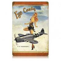 Vintage Signs - P-47 Eye Candy 18in x 12in | V630
