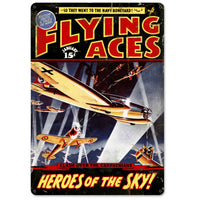 Vintage Signs - Flying Aces 18in x 12in | V812