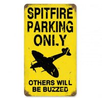 Vintage Signs - Spitfire Parking 8in x 14in | V959