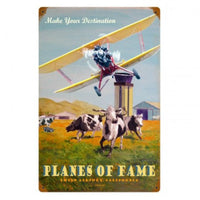Vintage Signs - Planes Of Fame 12in x 18in | VG014