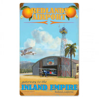 Vintage Signs - Redlands Airport 12in x 18in | VG016