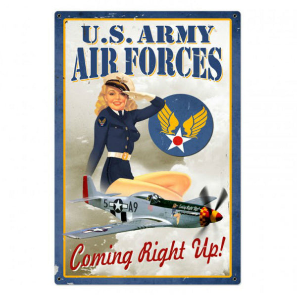 Vintage Signs - Air Force Pinup 24in x 36in | VXL004