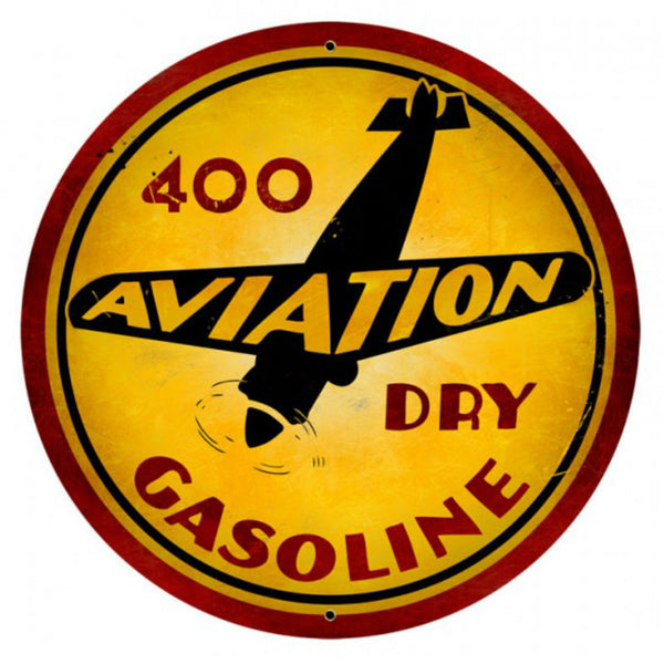 Vintage Signs - Aviation Gasoline 28in x 28in | VXL122