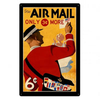 Vintage Signs - Air Mail Postage Stamp 24in x 36in | VXL157