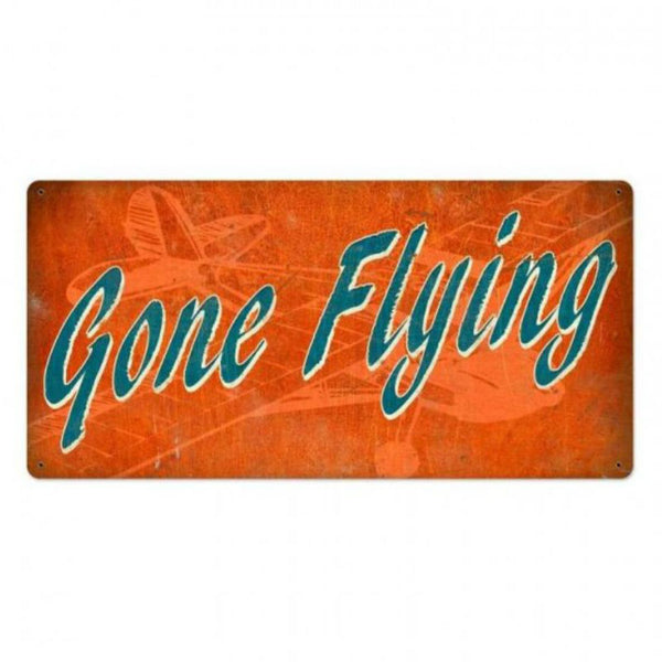Vintage Signs - Gone Flying 36in x 18in | VXL164