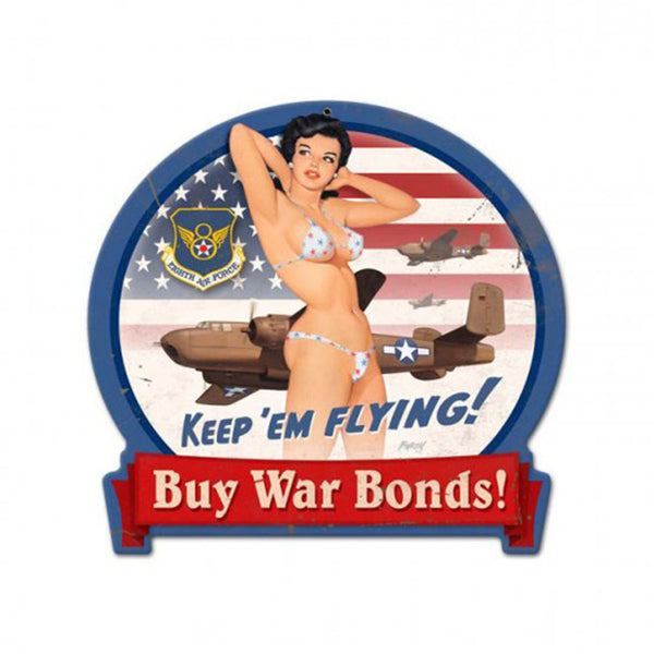 Vintage Signs - B-25 War Bond Sign | BVL011