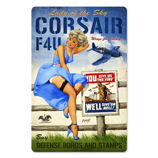 Vintage Signs - Corsair F4U Sign | BVL044