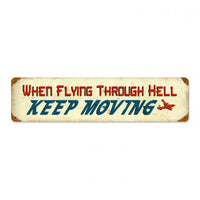 Vintage Signs - Flying Through Hell Sign | PTS335