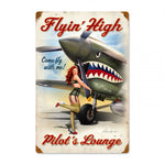 Vintage Signs - Flying High Pilots Lounge Sign | RB053