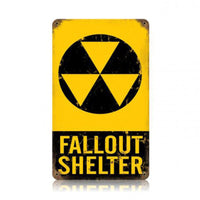Vintage Signs - Fallout Shelter Sign | V122