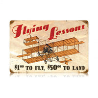 Vintage Signs - Flying Lessons Sign | V464
