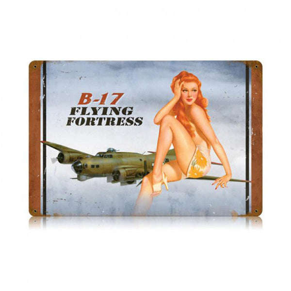 Vintage Signs - B-17 Redhead Sign | V540