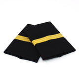 Black Standard Epaulets - Metallic Gold - 1 Stripe | WAPX700-1-GM